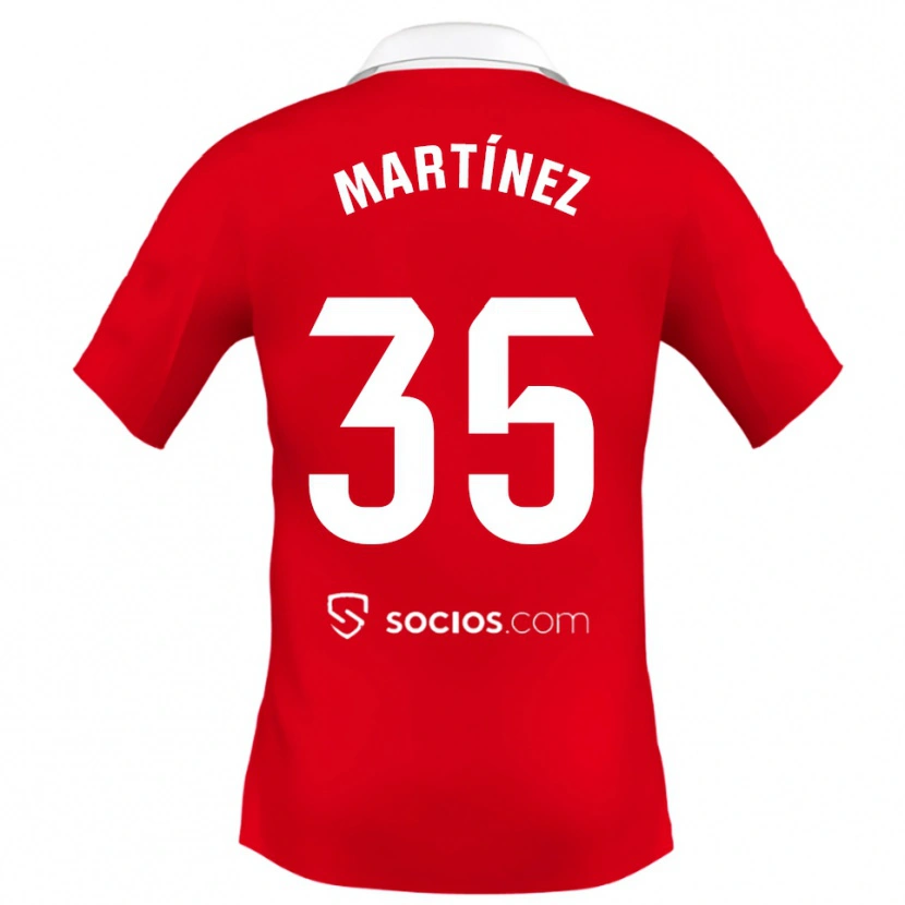 Danxen Women Ramón Martínez #35 Red White Grey Away Jersey 2025/26 T-Shirt
