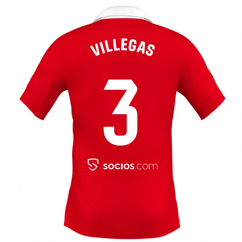 Danxen Women Juancho Villegas #3 Red White Grey Away Jersey 2025/26 T-Shirt
