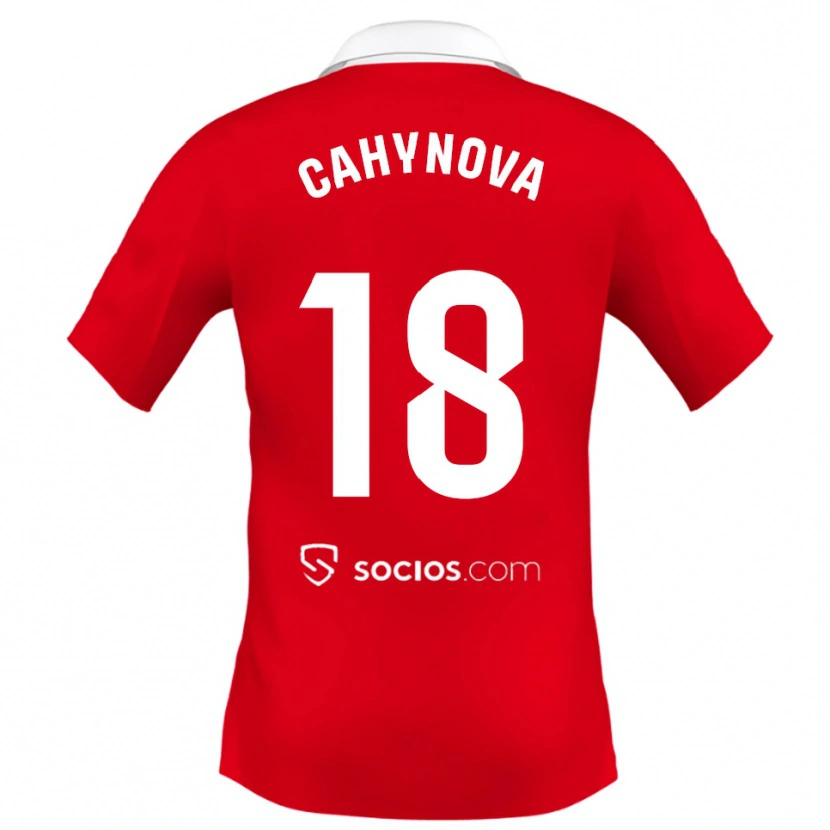 Danxen Women Klara Cahynova #18 Red White Grey Away Jersey 2025/26 T-Shirt