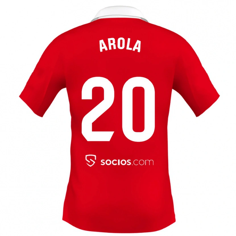 Danxen Women Arola Aparicio Gili #20 Red White Grey Away Jersey 2025/26 T-Shirt