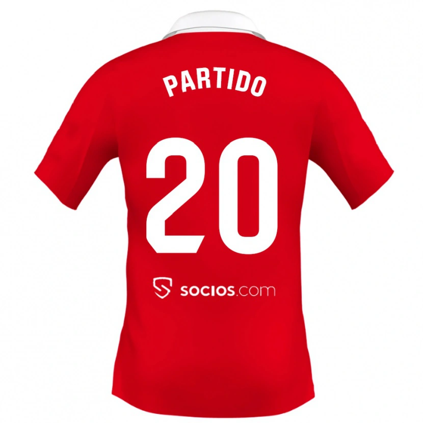 Danxen Women Paula Partido #20 Red White Grey Away Jersey 2025/26 T-Shirt