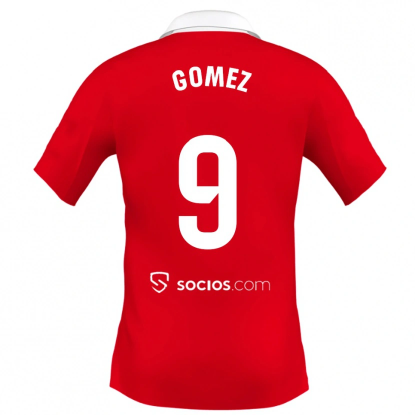Danxen Women Raúl Gómez #9 Red White Grey Away Jersey 2025/26 T-Shirt