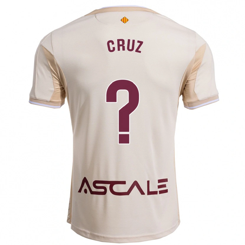 Danxen Women Daniel Cruz #0 Off-White Burgundy Away Jersey 2025/26 T-Shirt