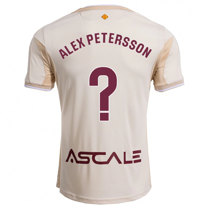 Danxen Women Max Alex Petersson #0 Off-White Burgundy Away Jersey 2025/26 T-Shirt