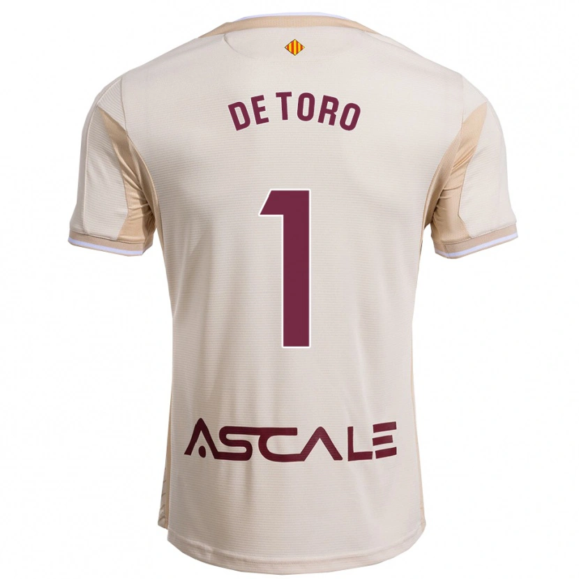 Danxen Women Elena De Toro #1 Off-White Burgundy Away Jersey 2025/26 T-Shirt
