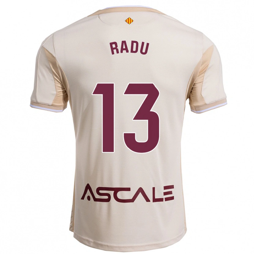 Danxen Women Sasha Radu #13 Off-White Burgundy Away Jersey 2025/26 T-Shirt