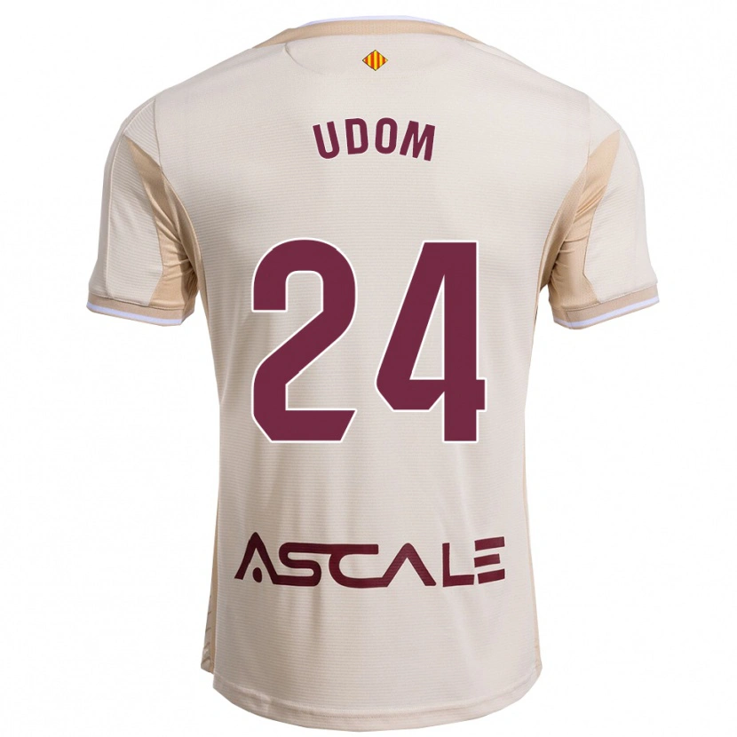 Danxen Women Ekerette Udom #24 Off-White Burgundy Away Jersey 2025/26 T-Shirt