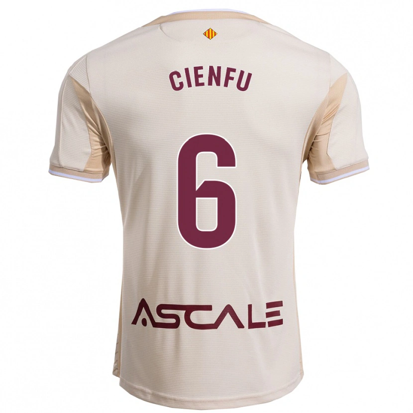 Danxen Women María Cienfuegos Baragaño #6 Off-White Burgundy Away Jersey 2025/26 T-Shirt