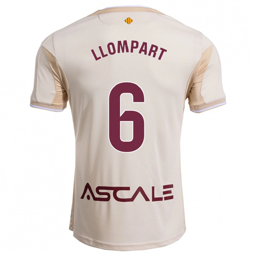 Danxen Women María Llompart #6 Off-White Burgundy Away Jersey 2025/26 T-Shirt
