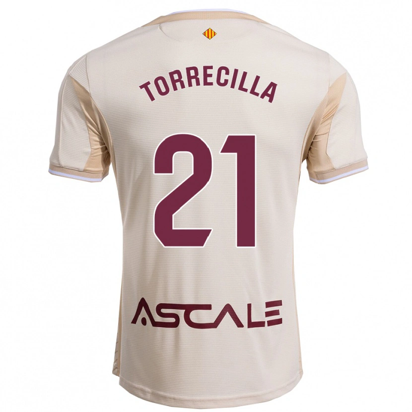 Danxen Women Virginia Torrecilla #21 Off-White Burgundy Away Jersey 2025/26 T-Shirt