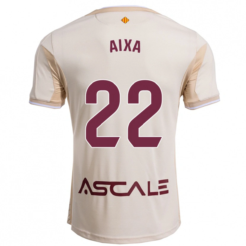Danxen Women Aixa Salvador García #22 Off-White Burgundy Away Jersey 2025/26 T-Shirt