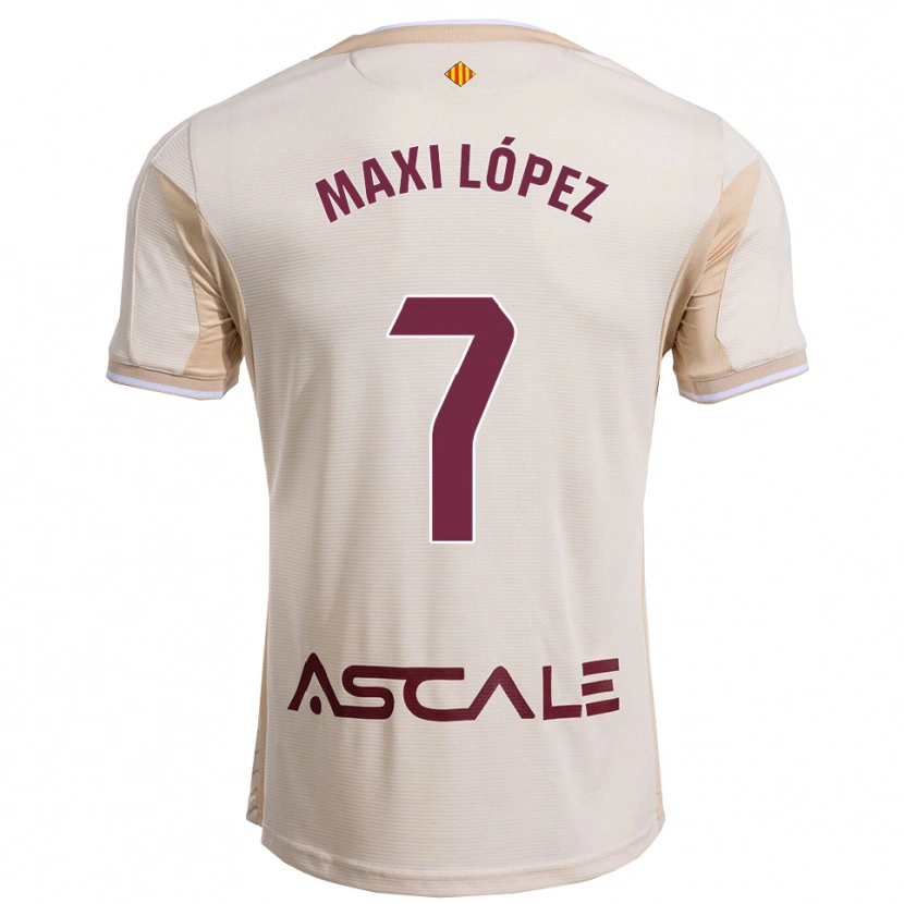 Danxen Women Maxi López #7 Off-White Burgundy Away Jersey 2025/26 T-Shirt