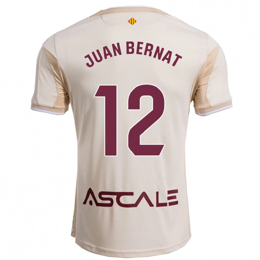 Danxen Women Juan Bernat #12 Off-White Burgundy Away Jersey 2025/26 T-Shirt