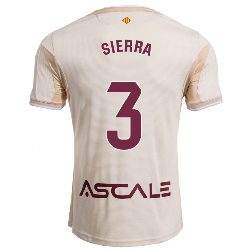 Danxen Women Ismael Sierra #3 Off-White Burgundy Away Jersey 2025/26 T-Shirt