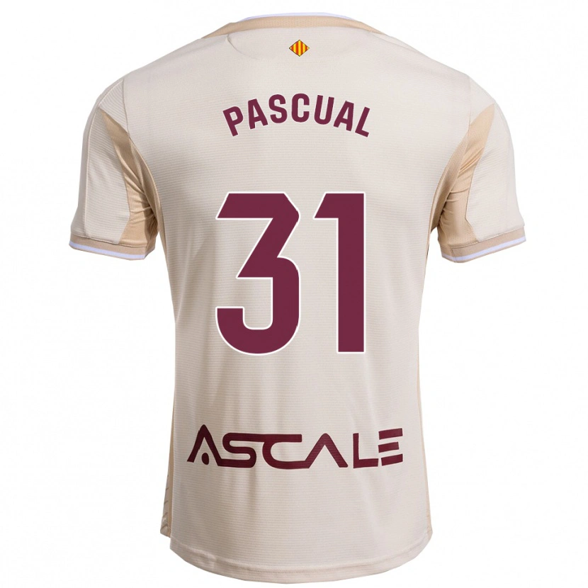Danxen Women Pablo Pascual #31 Off-White Burgundy Away Jersey 2025/26 T-Shirt