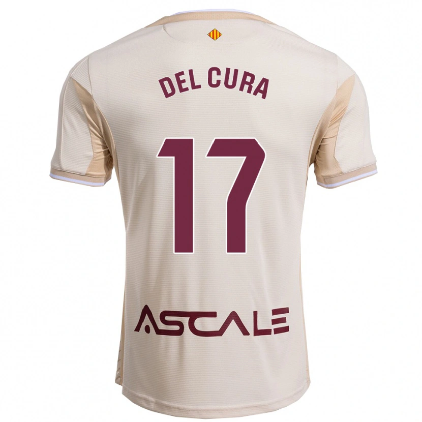 Danxen Women Unax Del Cura #17 Off-White Burgundy Away Jersey 2025/26 T-Shirt