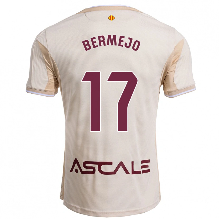 Danxen Women Celso Bermejo #17 Off-White Burgundy Away Jersey 2025/26 T-Shirt