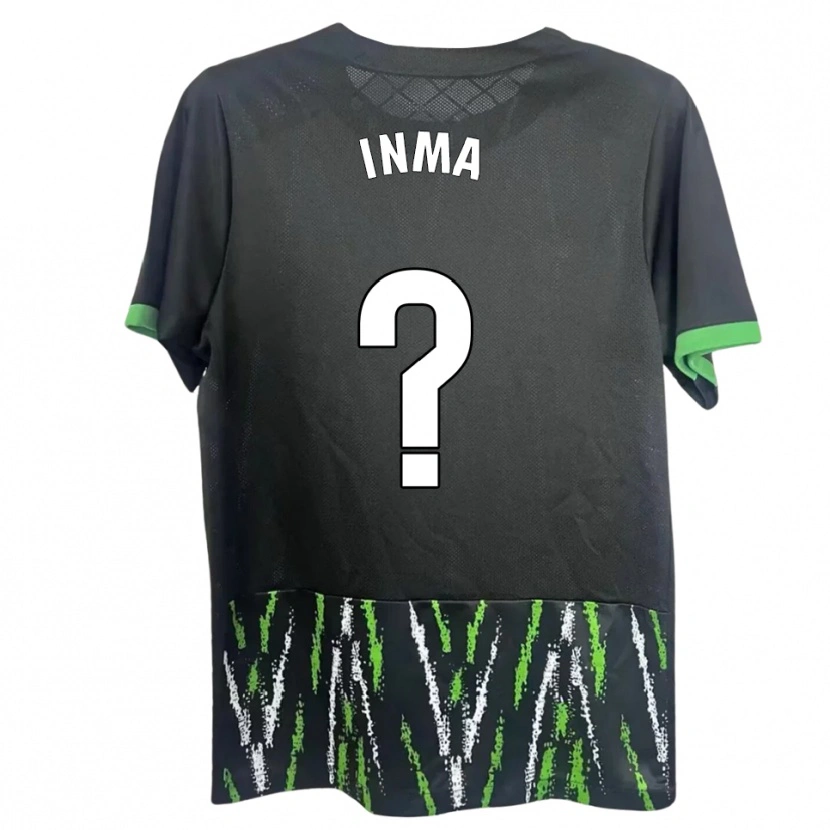 Danxen Women Inmaculada López Balsalobre #0 Black Green Away Jersey 2025/26 T-Shirt