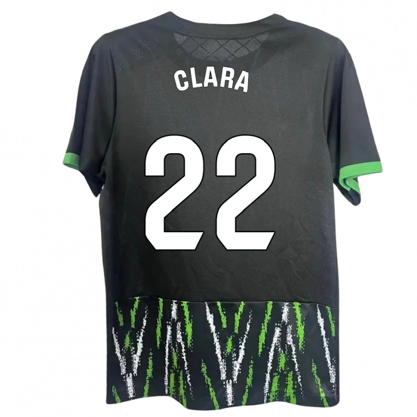 Danxen Women Clara Ferrer Gallego #22 Black Green Away Jersey 2025/26 T-Shirt