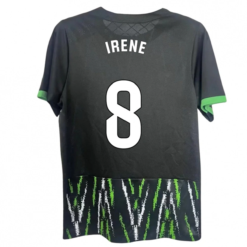 Danxen Women Irene Ñiguez García #8 Black Green Away Jersey 2025/26 T-Shirt