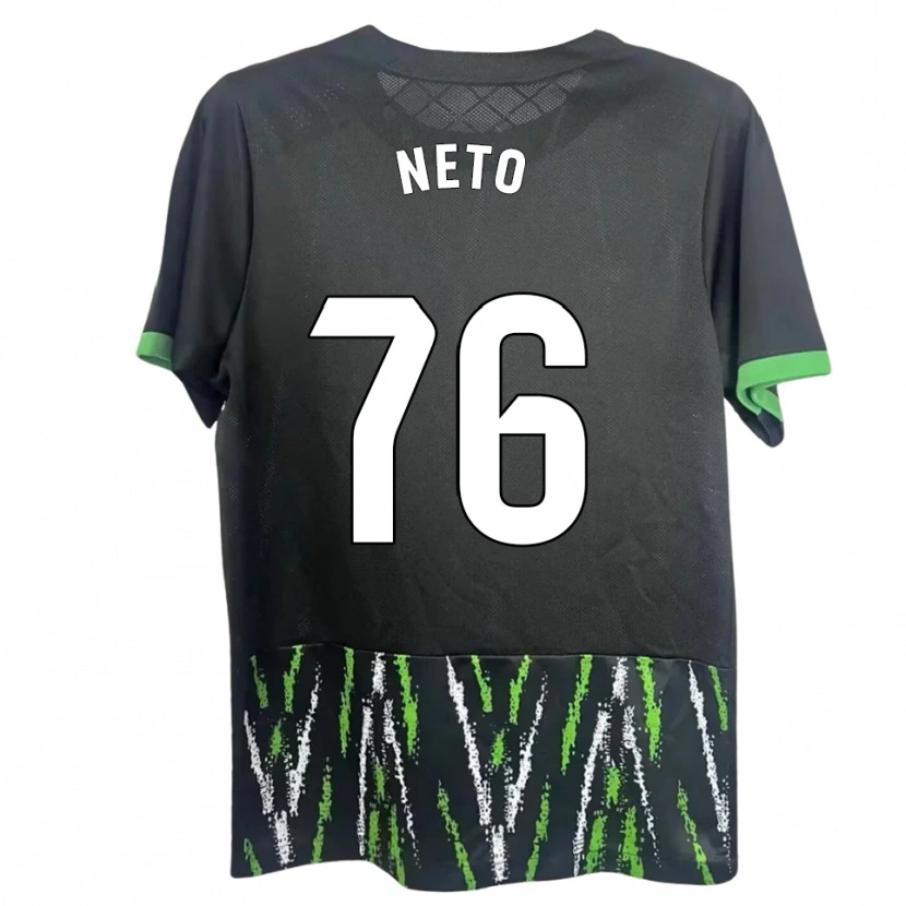 Danxen Women Martim Neto #76 Black Green Away Jersey 2025/26 T-Shirt
