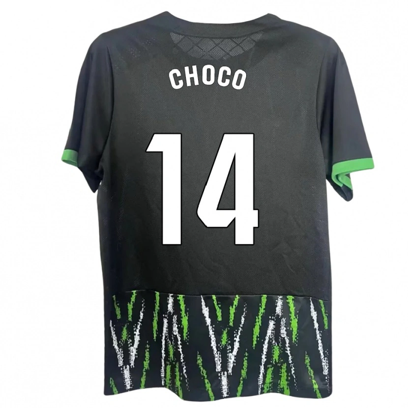 Danxen Women Choco #14 Black Green Away Jersey 2025/26 T-Shirt