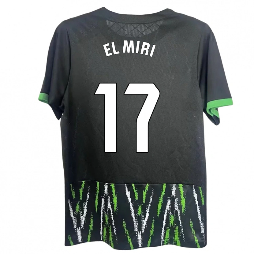 Danxen Women Walid El Miri #17 Black Green Away Jersey 2025/26 T-Shirt