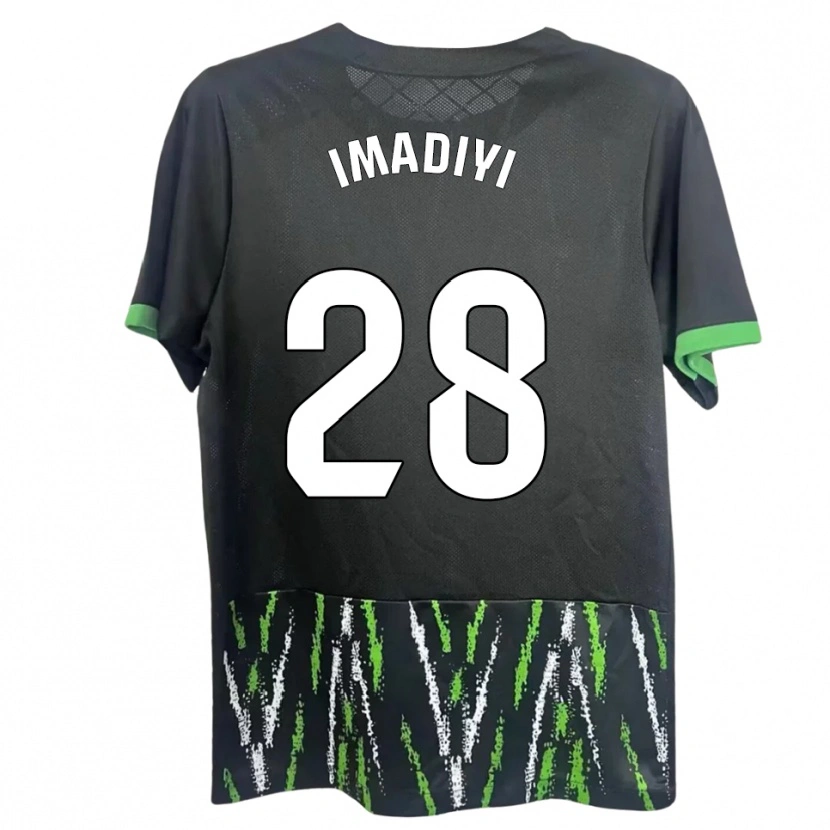 Danxen Women Ceri Imadiyi #28 Black Green Away Jersey 2025/26 T-Shirt