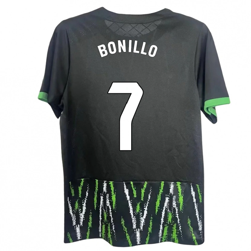Danxen Women Haizam Bonillo #7 Black Green Away Jersey 2025/26 T-Shirt