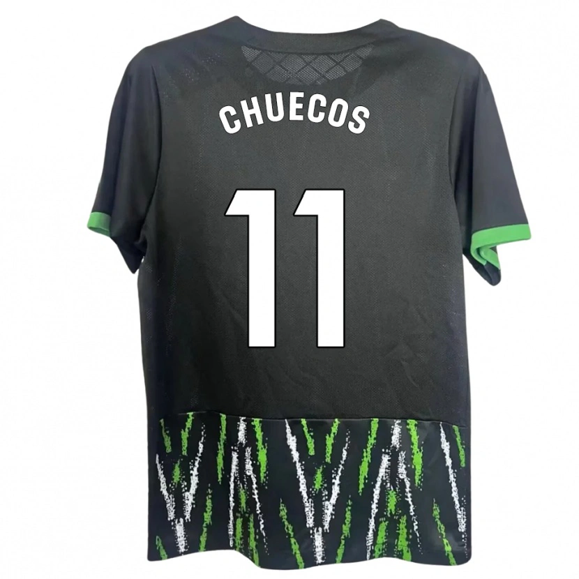 Danxen Women Dani Chuecos #11 Black Green Away Jersey 2025/26 T-Shirt