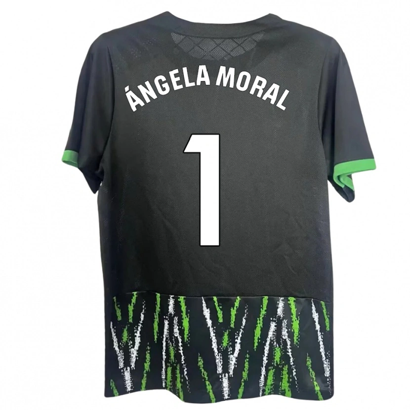 Danxen Women Ángela Moral Ferrer #1 Black Green Away Jersey 2025/26 T-Shirt