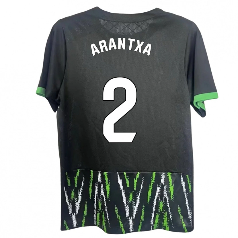 Danxen Women Arantxa Perez Ochando #2 Black Green Away Jersey 2025/26 T-Shirt