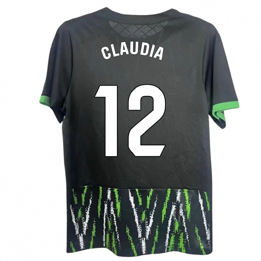Danxen Women Claudia Rabasco Campello #12 Black Green Away Jersey 2025/26 T-Shirt