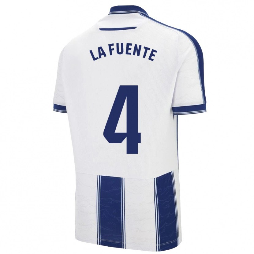 Danxen Women Adrián De La Fuente #4 Navy White Away Jersey 2025/26 T-Shirt