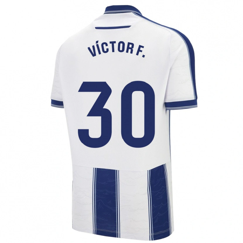 Danxen Women Víctor Fernández #30 Navy White Away Jersey 2025/26 T-Shirt