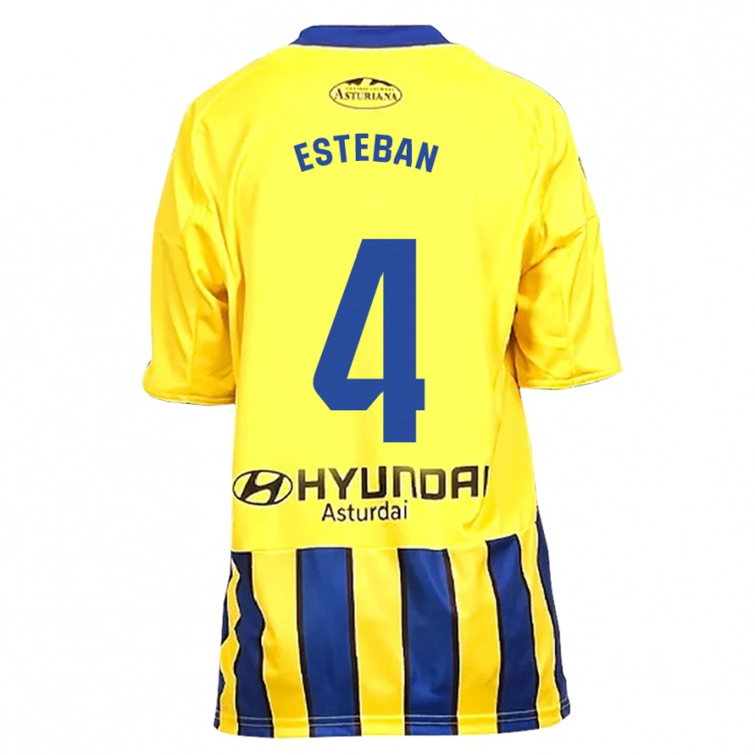 Danxen Women Marco Esteban #4 Yellow Blue Away Jersey 2025/26 T-Shirt