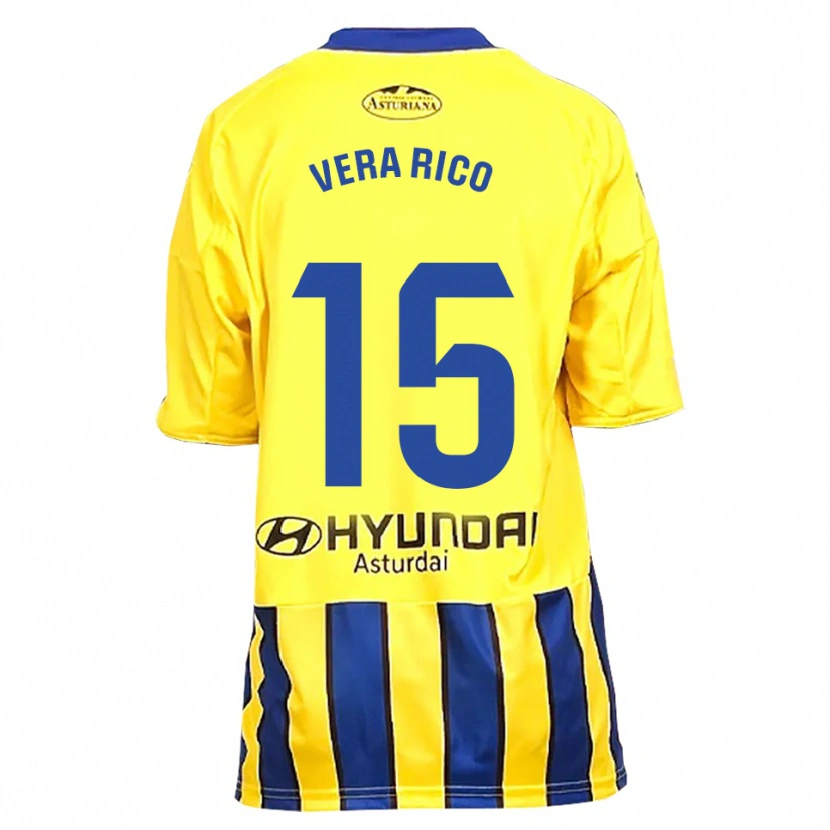 Danxen Women Vera Rico Trilles #15 Yellow Blue Away Jersey 2025/26 T-Shirt