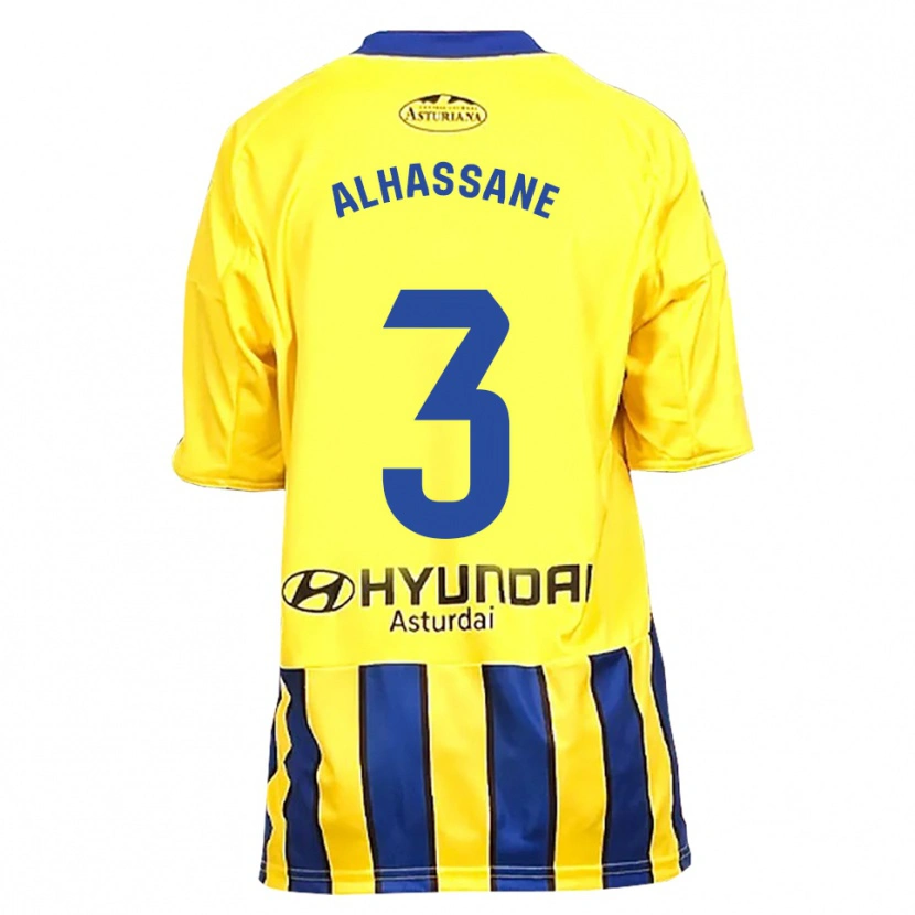 Danxen Women Rahim Alhassane #3 Yellow Blue Away Jersey 2025/26 T-Shirt