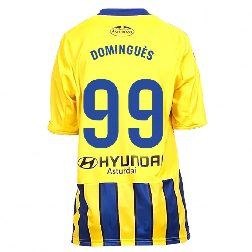 Danxen Women Brandon Dominguès #99 Yellow Blue Away Jersey 2025/26 T-Shirt