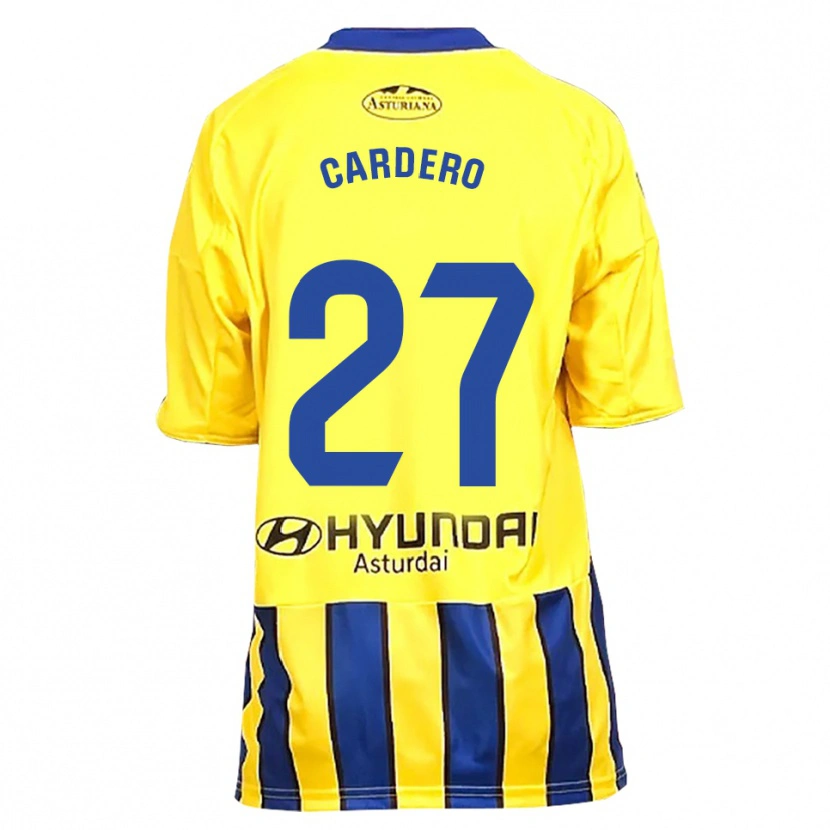 Danxen Women Álex Cardero #27 Yellow Blue Away Jersey 2025/26 T-Shirt