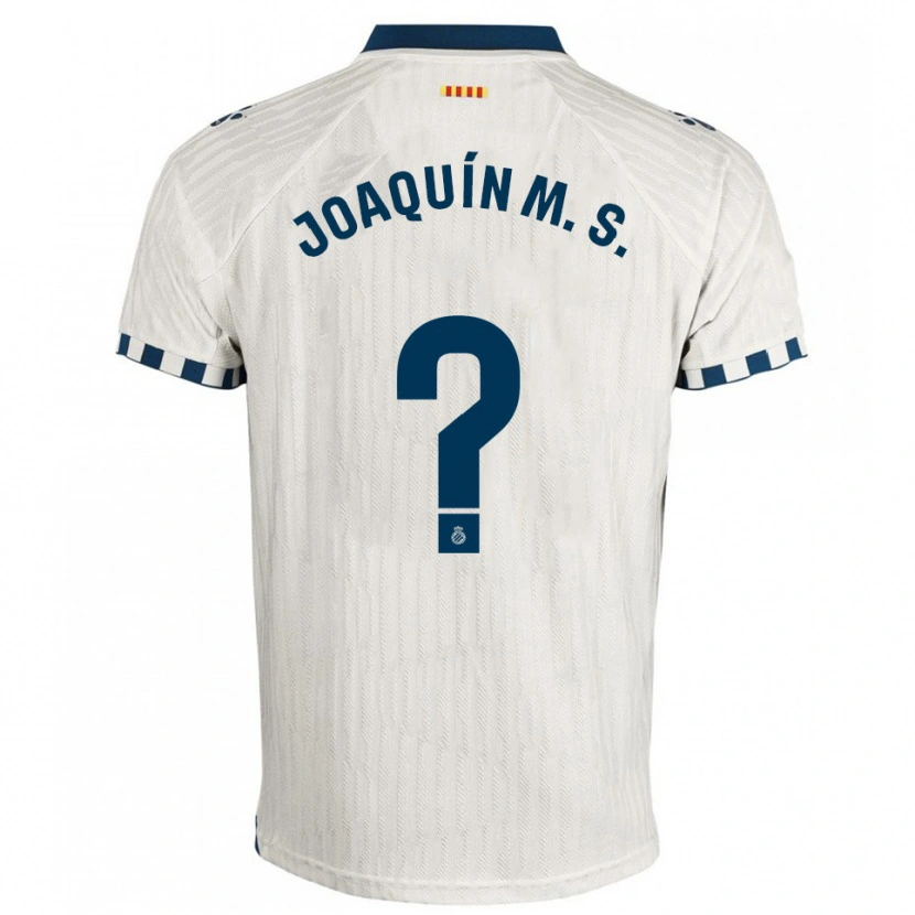 Danxen Women Joaquín Manuel Sánchez #0 White Blue Away Jersey 2025/26 T-Shirt