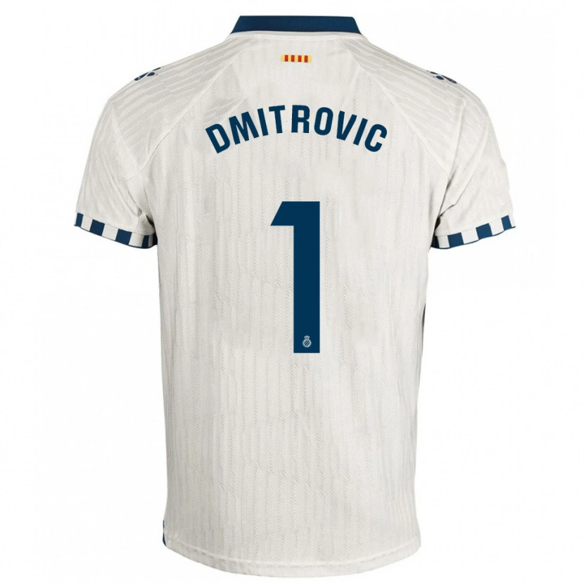 Danxen Women Marko Dmitrovic #1 White Blue Away Jersey 2025/26 T-Shirt