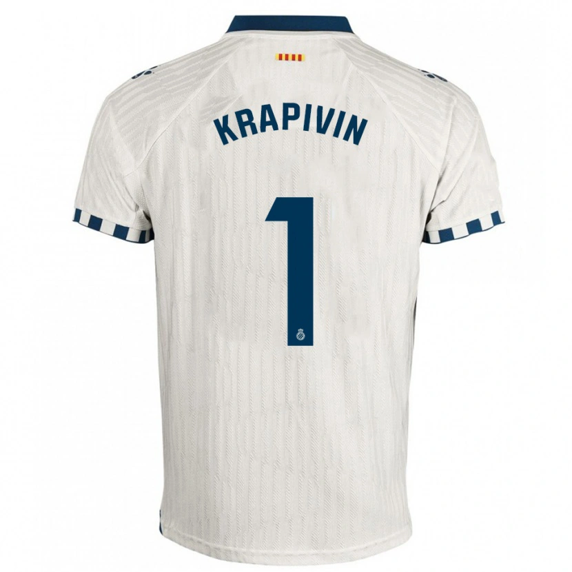 Danxen Women Yegor Krapivin #1 White Blue Away Jersey 2025/26 T-Shirt