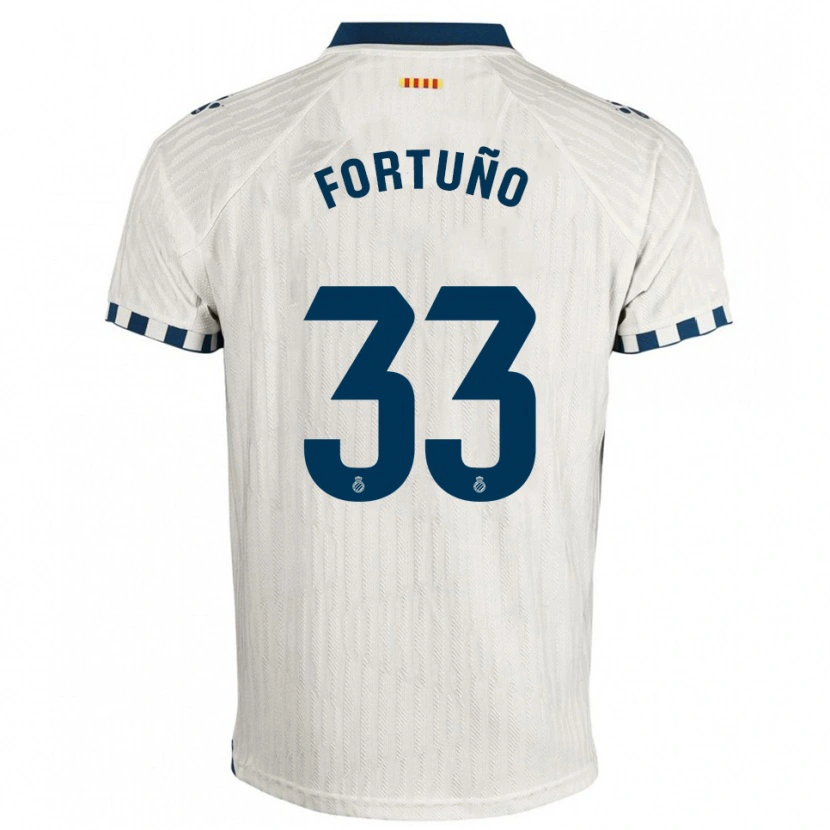 Danxen Women Ángel Fortuño #33 White Blue Away Jersey 2025/26 T-Shirt