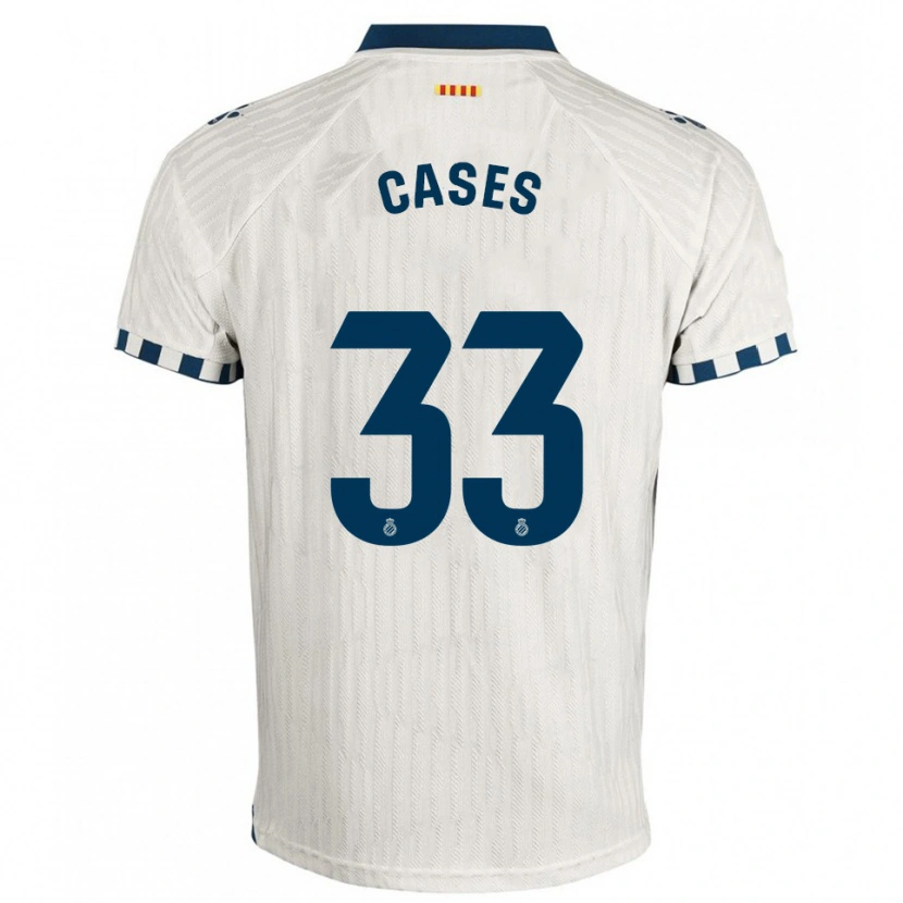 Danxen Women Arnau Cases #33 White Blue Away Jersey 2025/26 T-Shirt