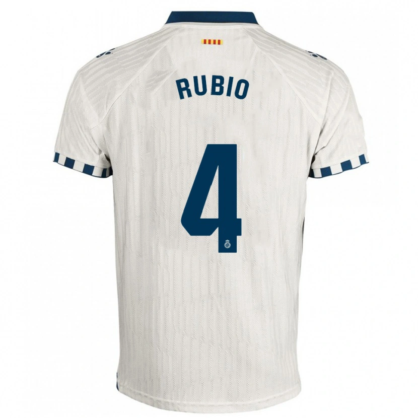 Danxen Women Miguel Rubio #4 White Blue Away Jersey 2025/26 T-Shirt