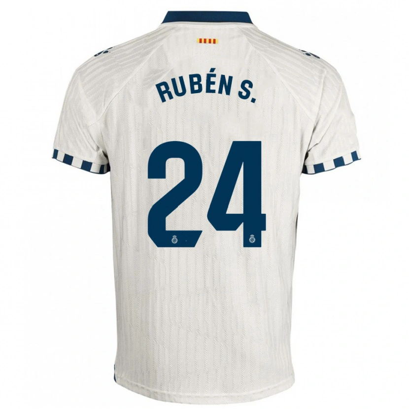 Danxen Women Rubén Sánchez #24 White Blue Away Jersey 2025/26 T-Shirt