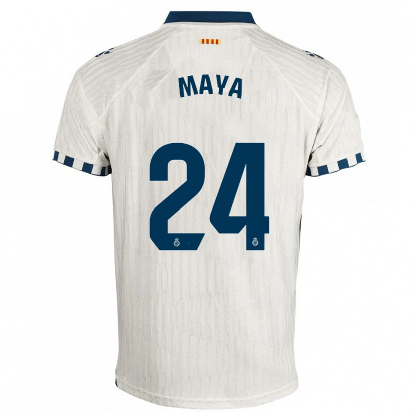 Danxen Women Rubén Maya #24 White Blue Away Jersey 2025/26 T-Shirt