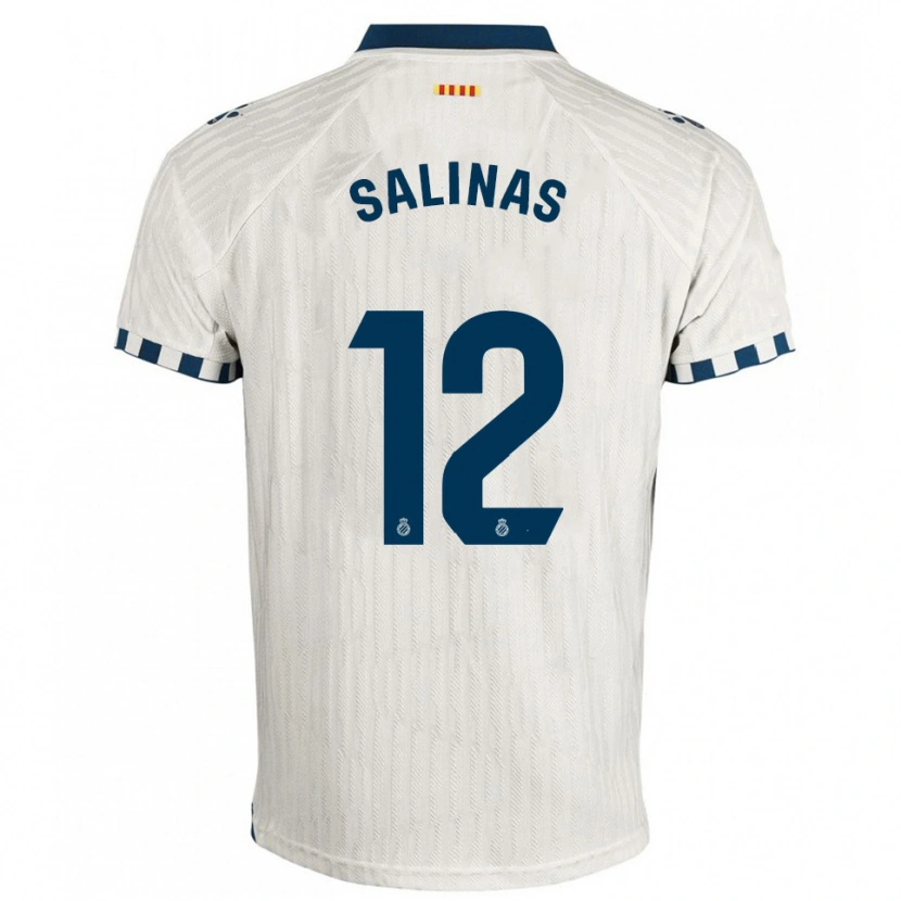 Danxen Women José Salinas #12 White Blue Away Jersey 2025/26 T-Shirt