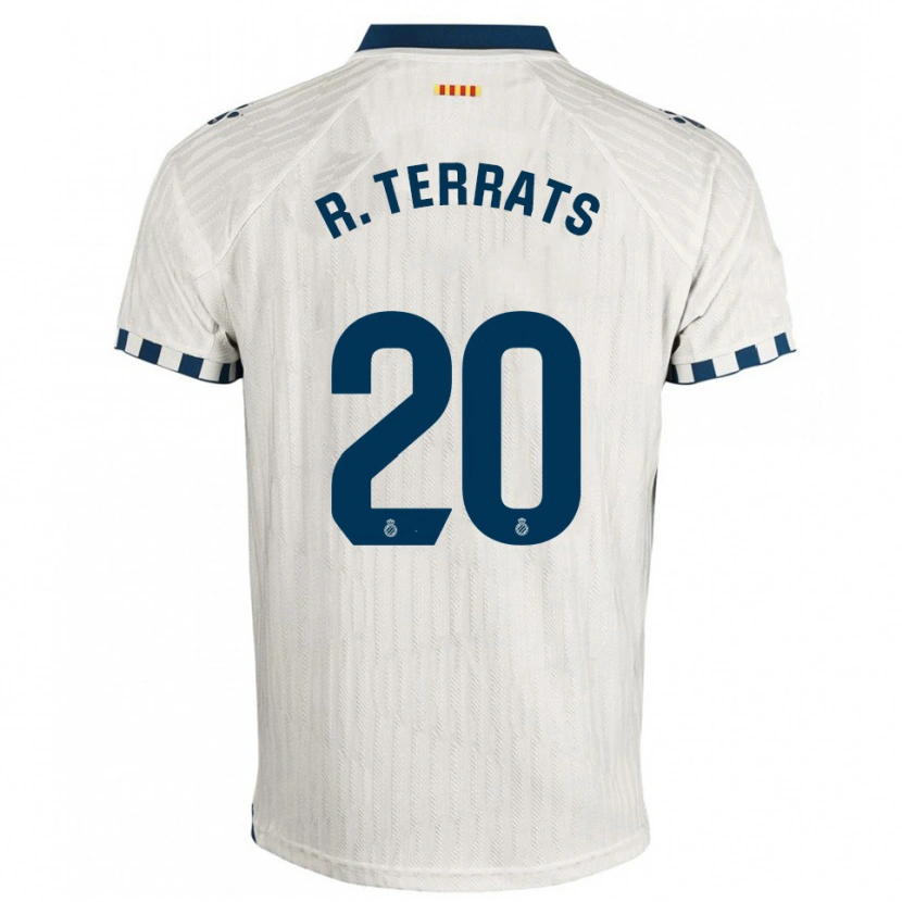 Danxen Women Ramón Terrats #20 White Blue Away Jersey 2025/26 T-Shirt